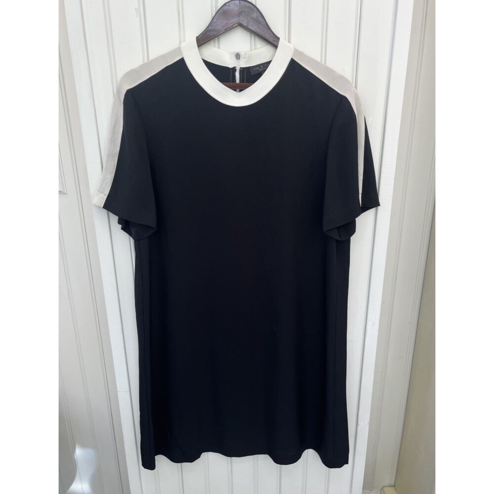 Rag & Bone L Wednesday Addams Dress Minimalist Goth Dark